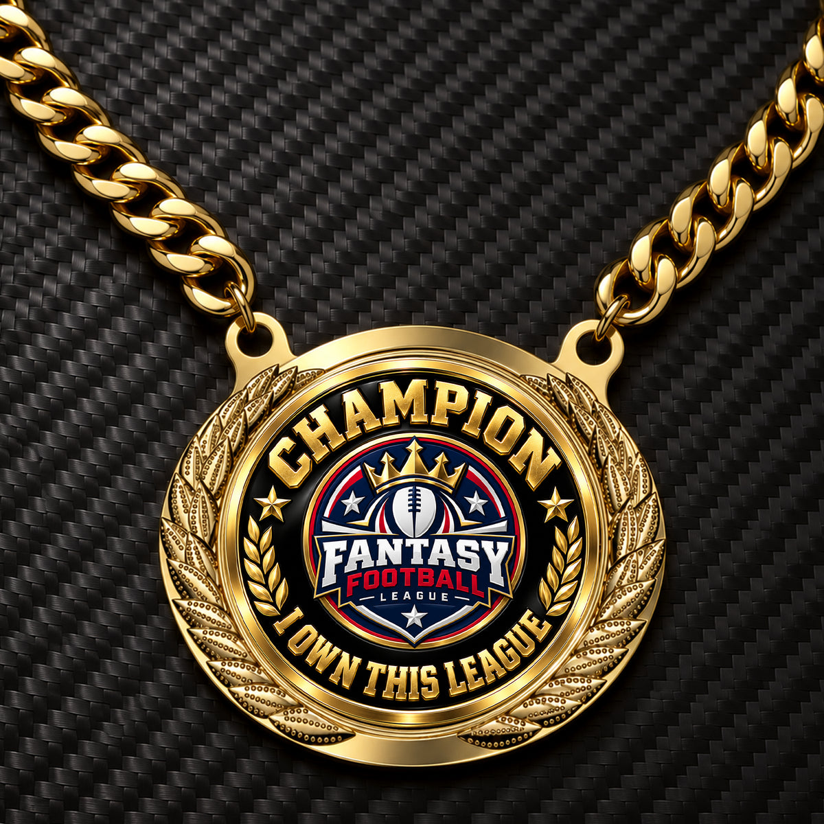Champion - I Own This League Fantasy Football Trophy Medallion