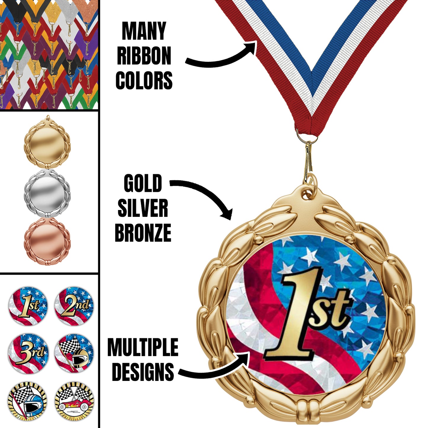 2 3/4" Value Series Pinewood Derby Mylar Medal
