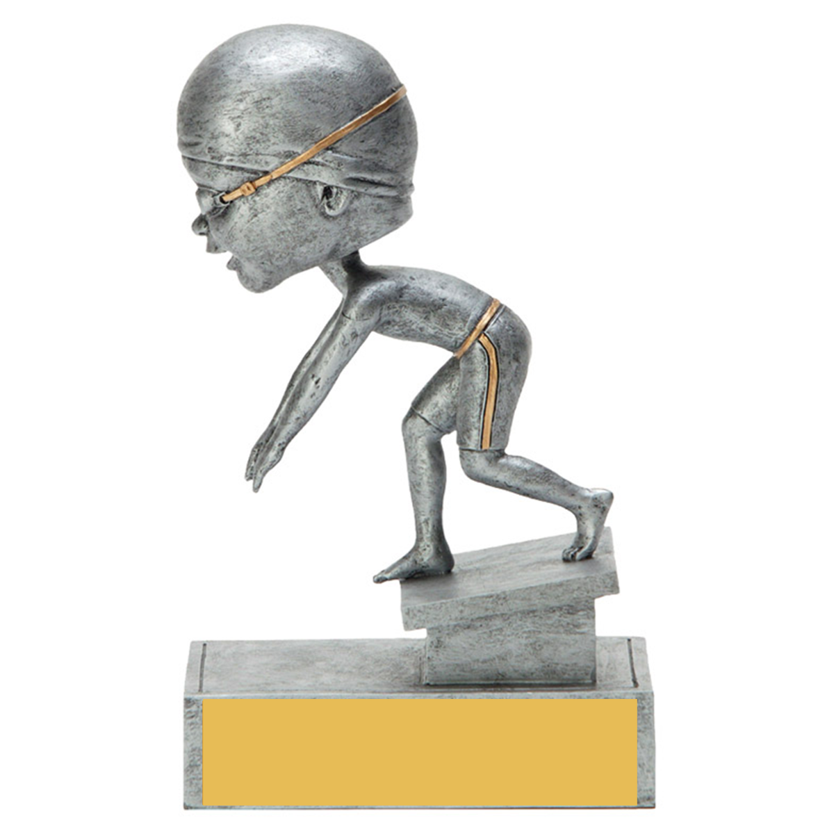 Swimming Bobblehead Trophy - 5.5" Male