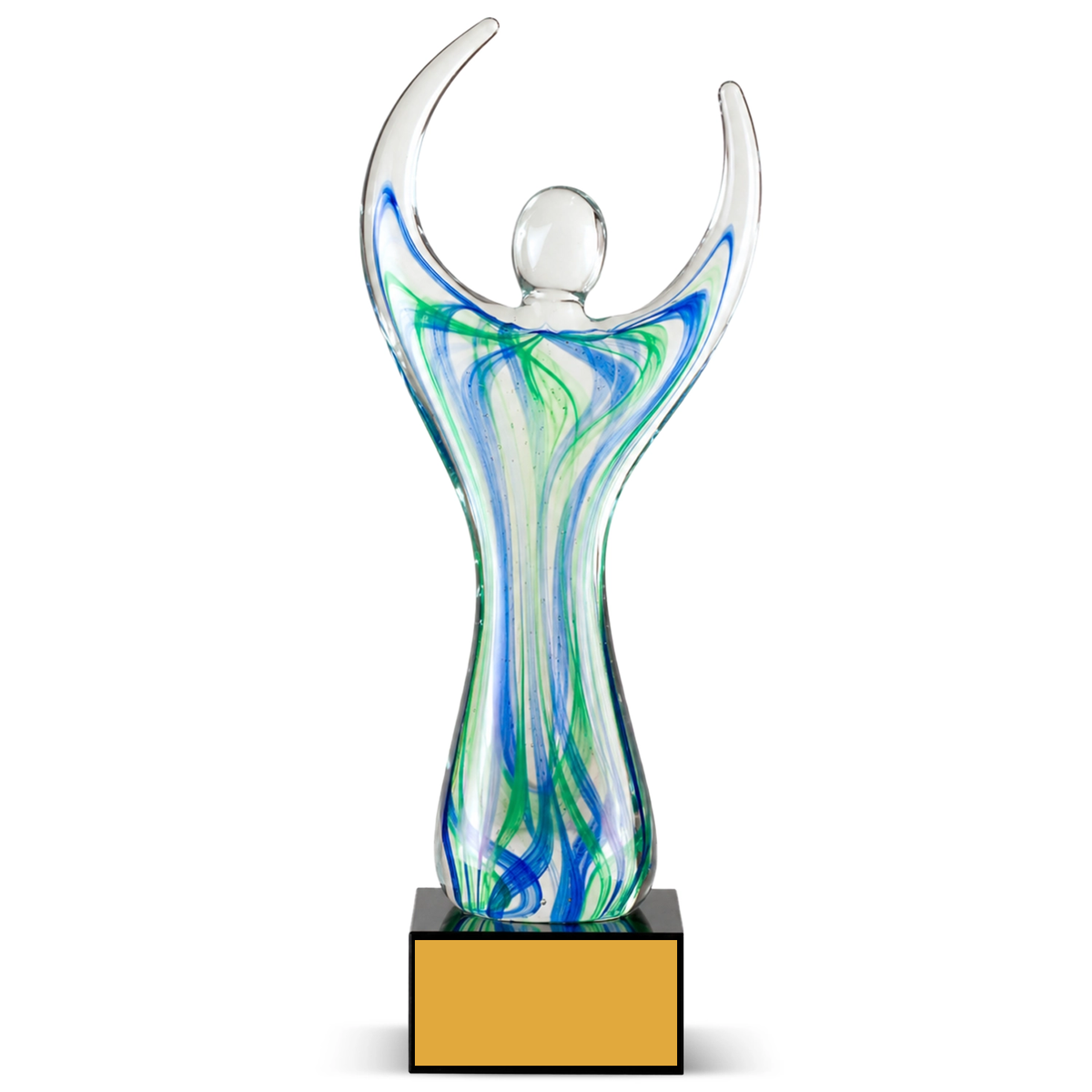 Celebrate Art Glass Award 9" & 12" - Engraved Plate