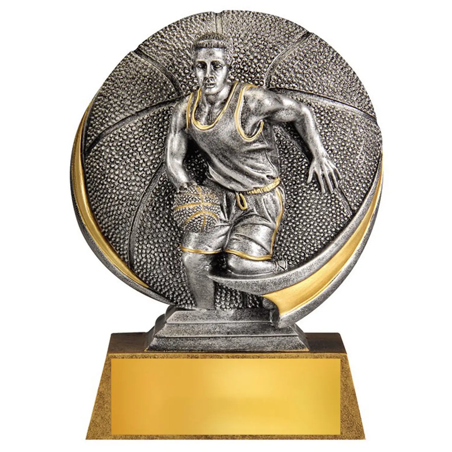 Male 5" 3D Resin Basketball Trophy Award for Individual Recognition - Male