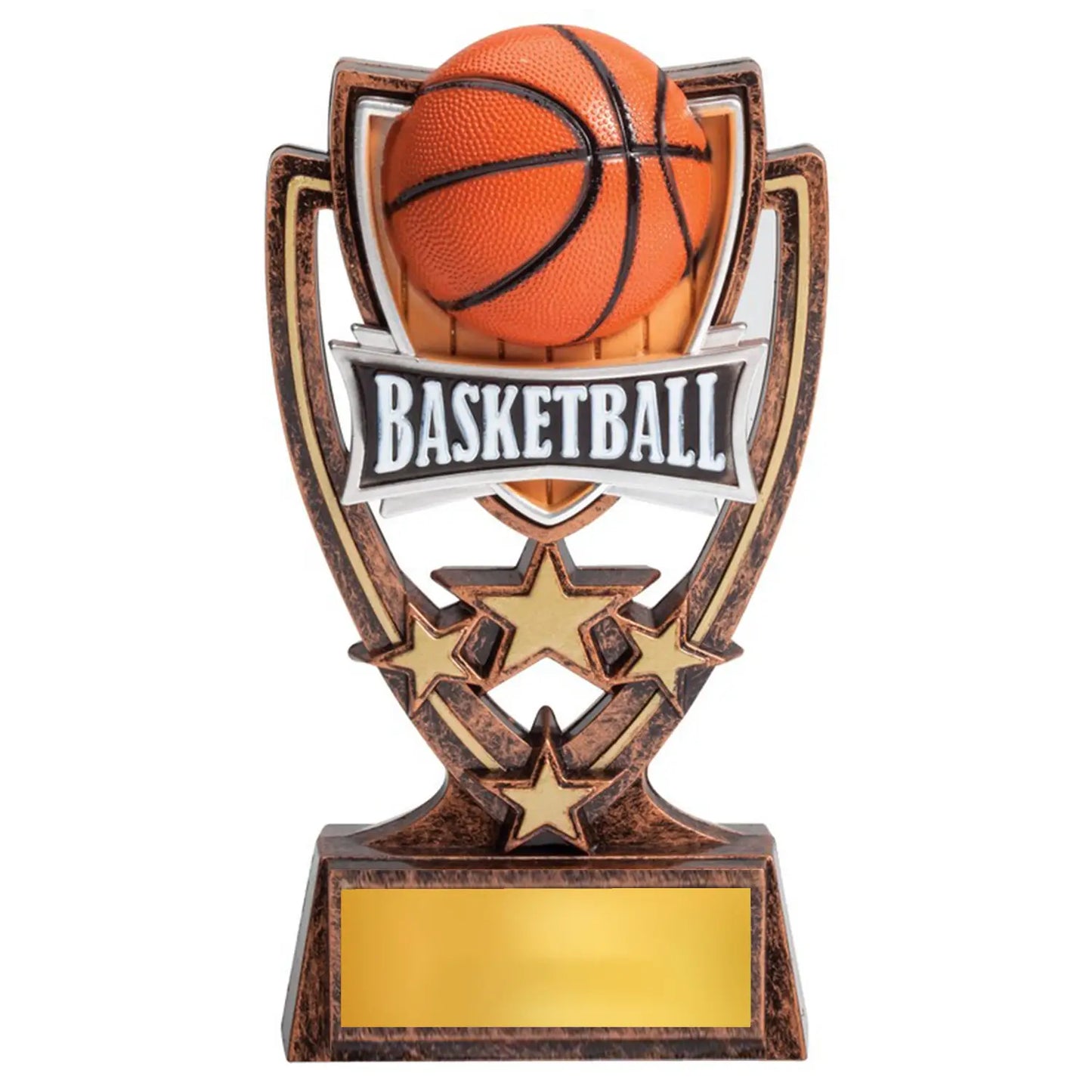 6" Basketball Theme Plastic Sculpture Award for Clubs, Schools & Participation