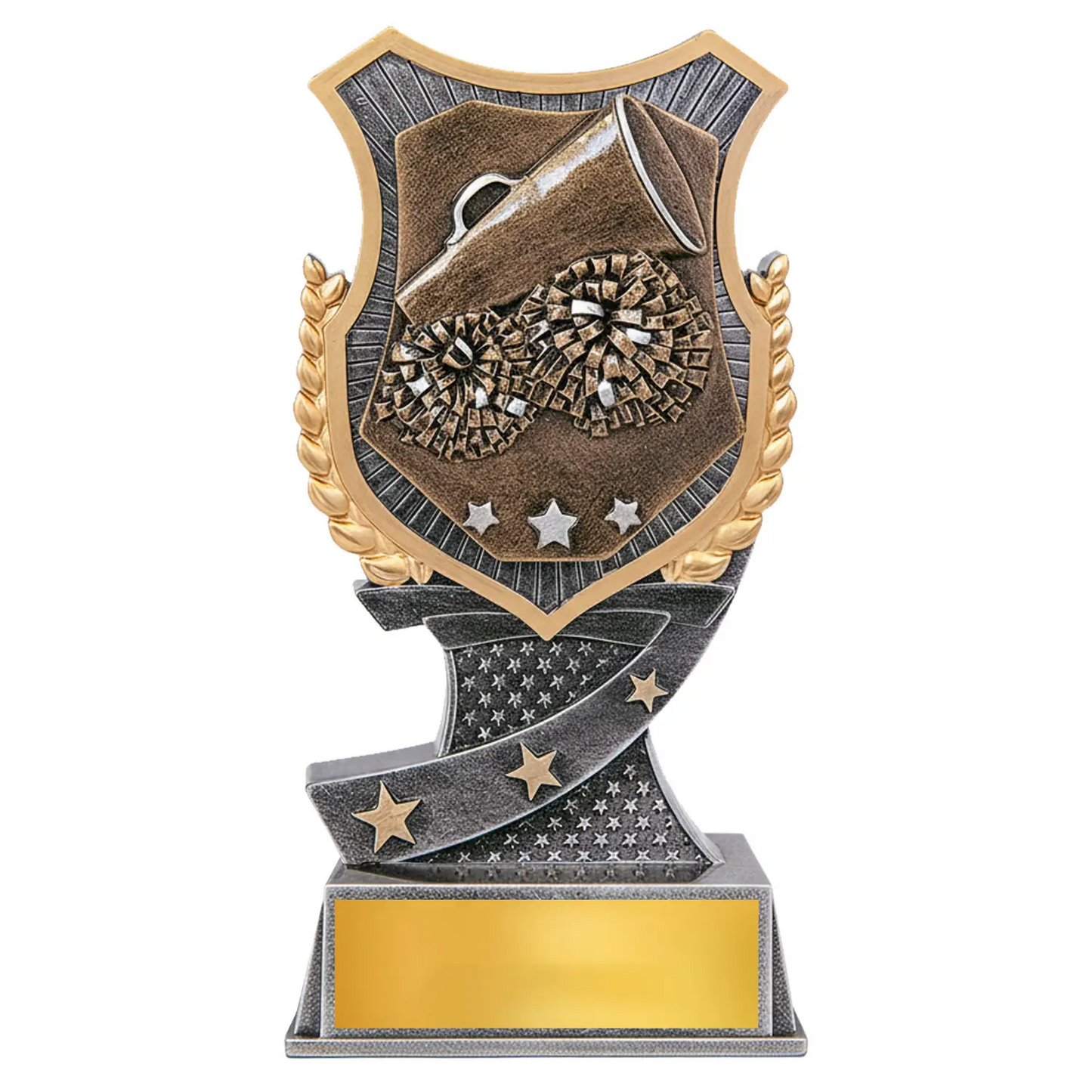 Cheerleading Shield Trophy - Cheerleading Award - 2 Sizes