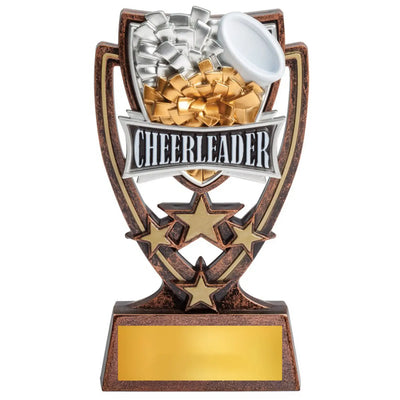 Cheerleading Trophy – 6″ Plastic Award for Clubs, Schools & Participation