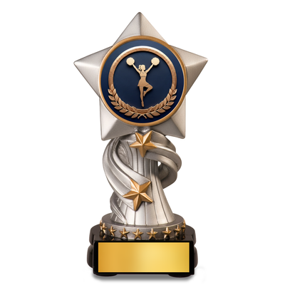 Encore Cheerleading Resin Trophy – Available in 3 Sizes