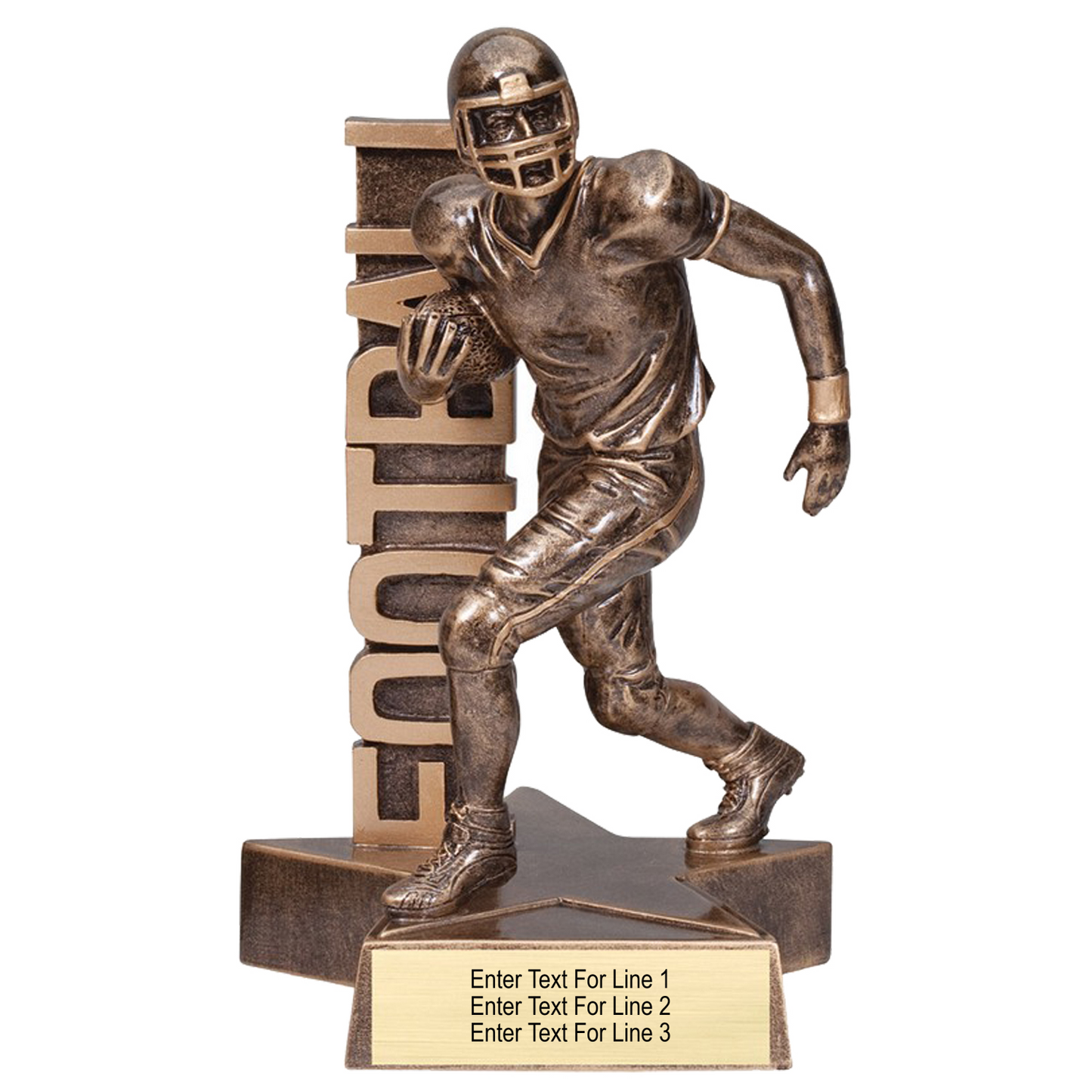 Football Trophy – Action Pose Football Award Male (2 Sizes)