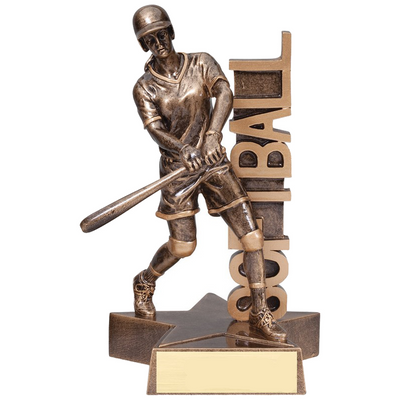 Softball Trophies - Season & Keepsake Awards, 6 1/2" & 8 1/2" Action Pose Resin Trophy - Female