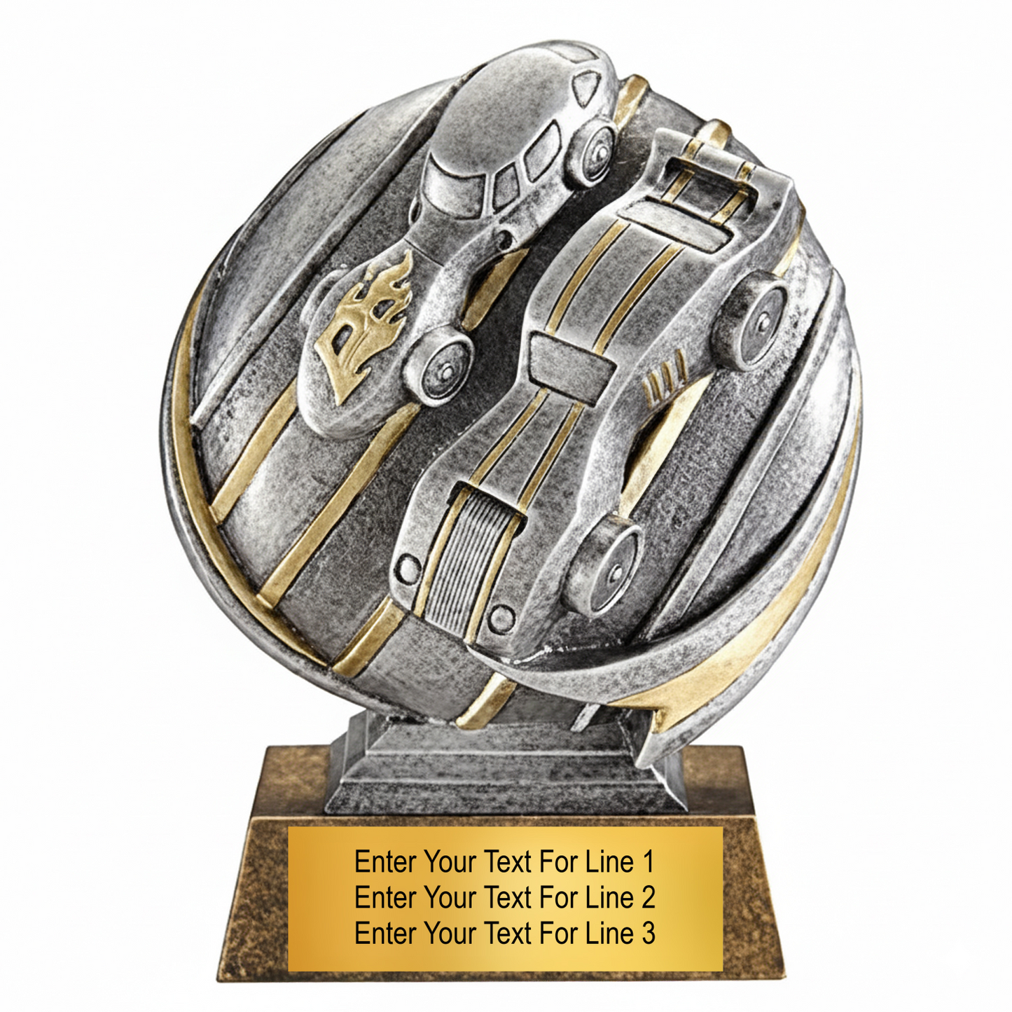 5" 3D Resin Pinewood Derby Trophy