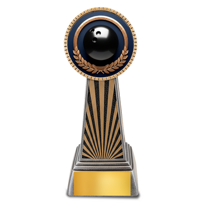 Imperial Resin Bowling Trophy – 6" Silver & Gold Award