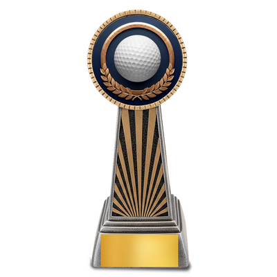 Imperial Resin Golf Trophy – 6" Silver & Gold Award