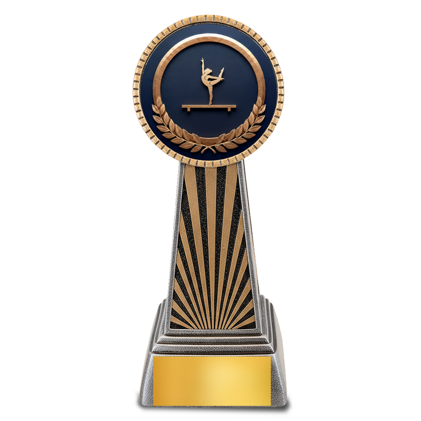 Imperial Resin Gymnastics Trophy – 6" Silver & Gold Award