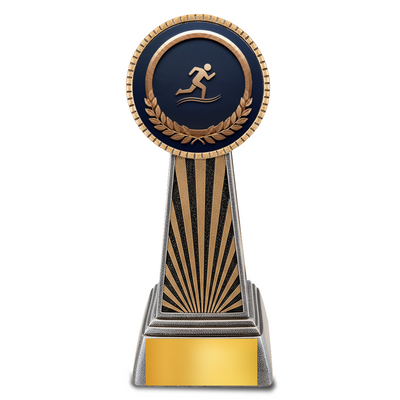 Imperial Resin Track Trophy – 6" Silver & Gold Award