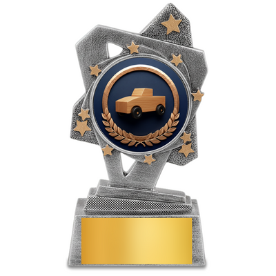Triumph Resin Pinewood Derby Trophy – Available in 2 Sizes