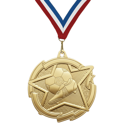 2-3/8" Soccer Star Medal