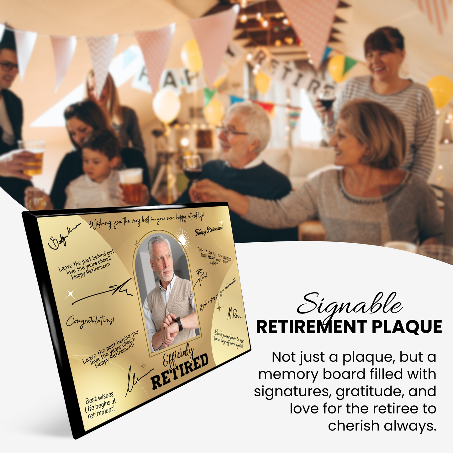 Officially Retired Plaque – Signature Keepsake Gift
