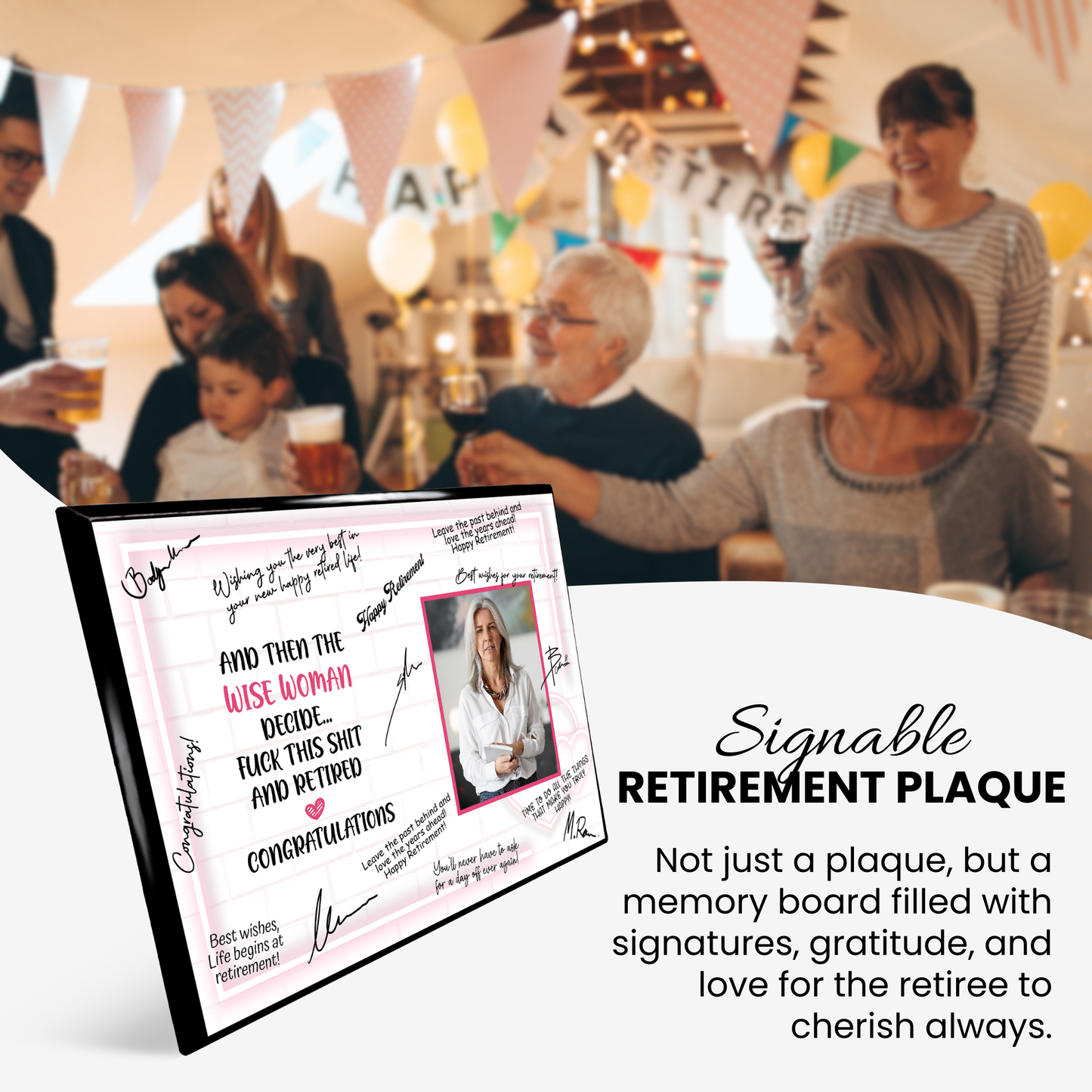 Wise Woman Retirement Plaque – Signature Keepsake Gift