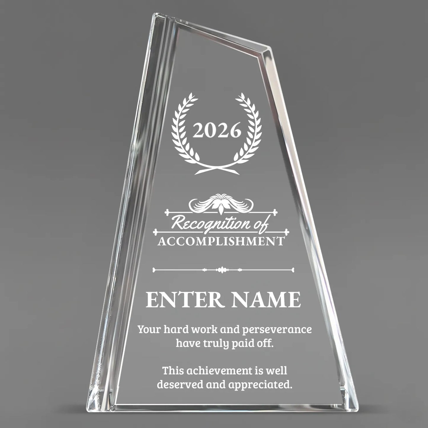 Achievement Awards - Crystal Peak Awards - Personalize Online – Choose From 5 Designs
