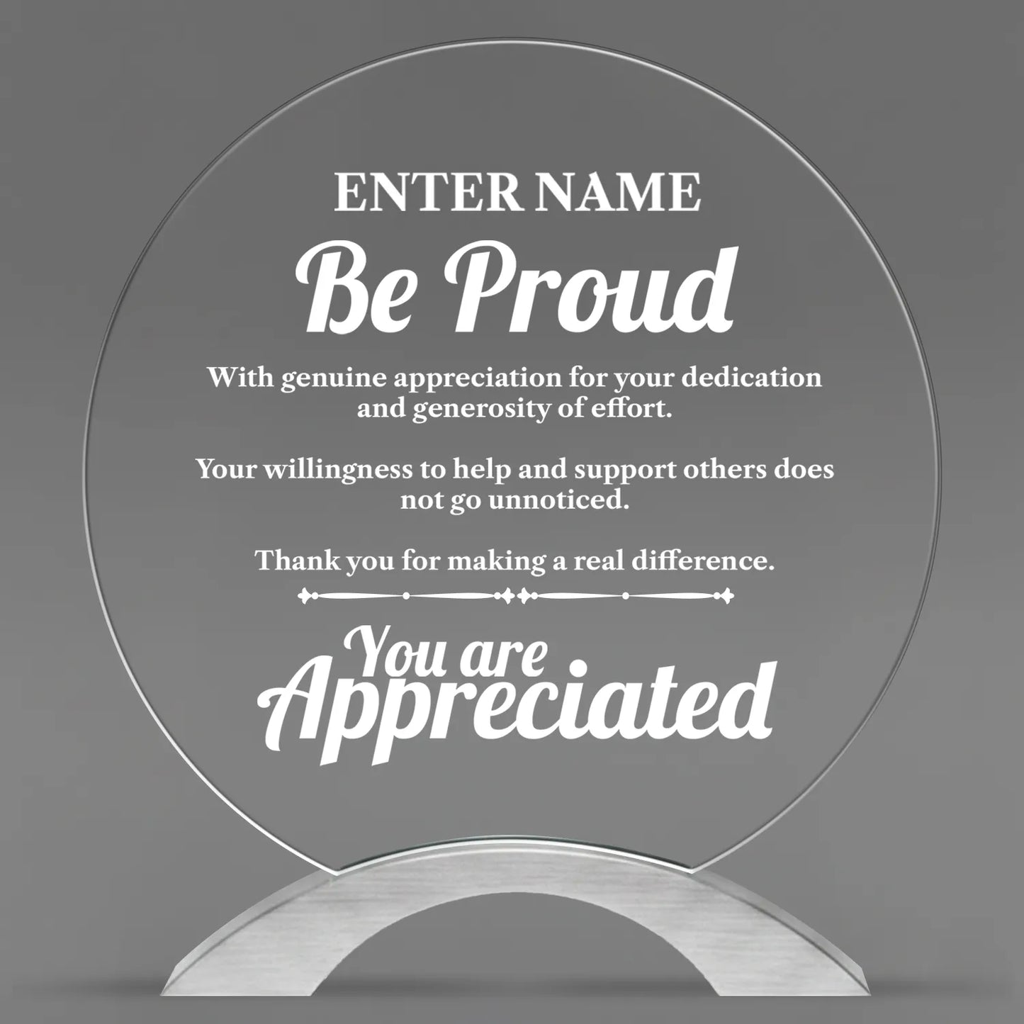Appreciation Awards - Round Cosmic Acrylic Awards - Personalize Online – Choose From 5 Designs