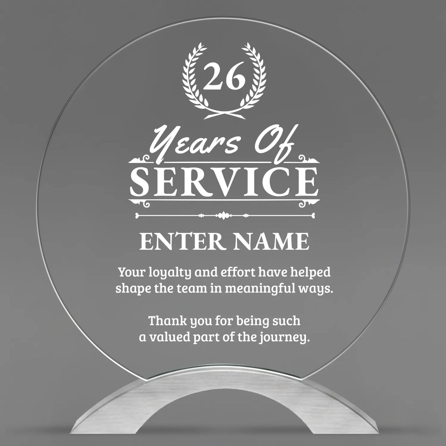 Long Service Awards - Round Cosmic Acrylic Awards - Personalize Online – Choose From 5 Designs