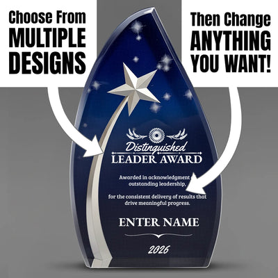 Acrylic Star Powered Engraved Leadership Award - Executive Recognition