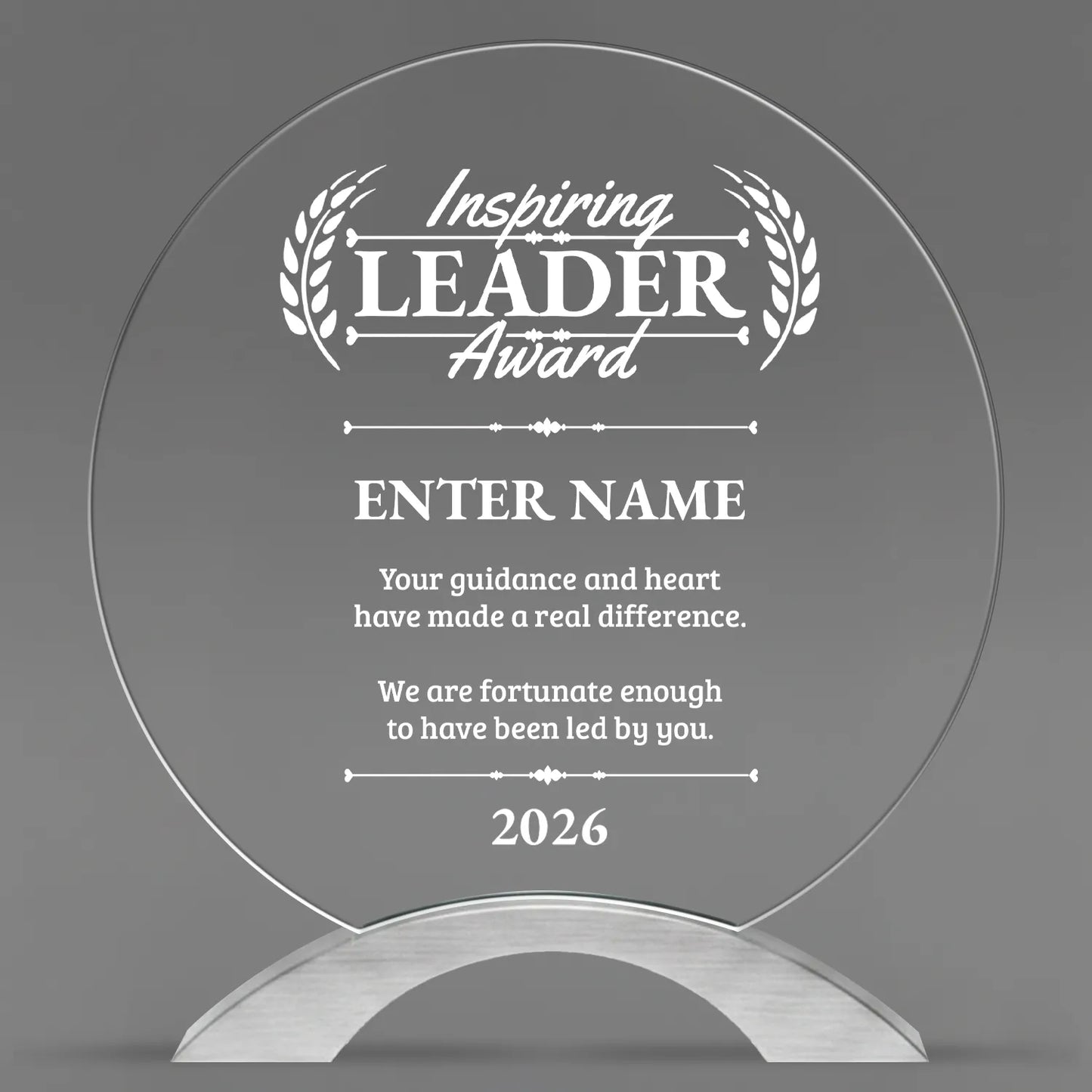 Leadership Awards - Round Cosmic Acrylic Awards - Personalize Online – Choose From 5 Designs