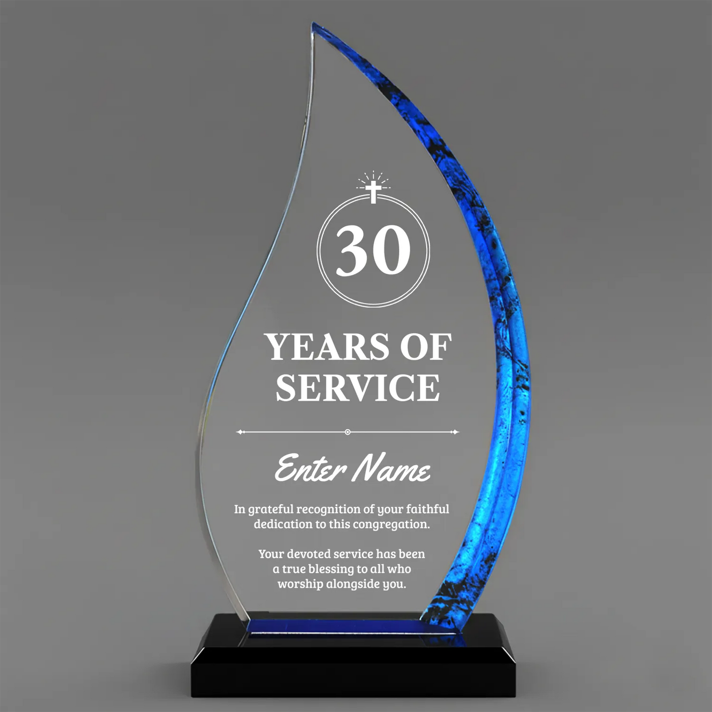 Church Awards - Blue Flame Awards - Personalize Online – Choose From 5 Designs