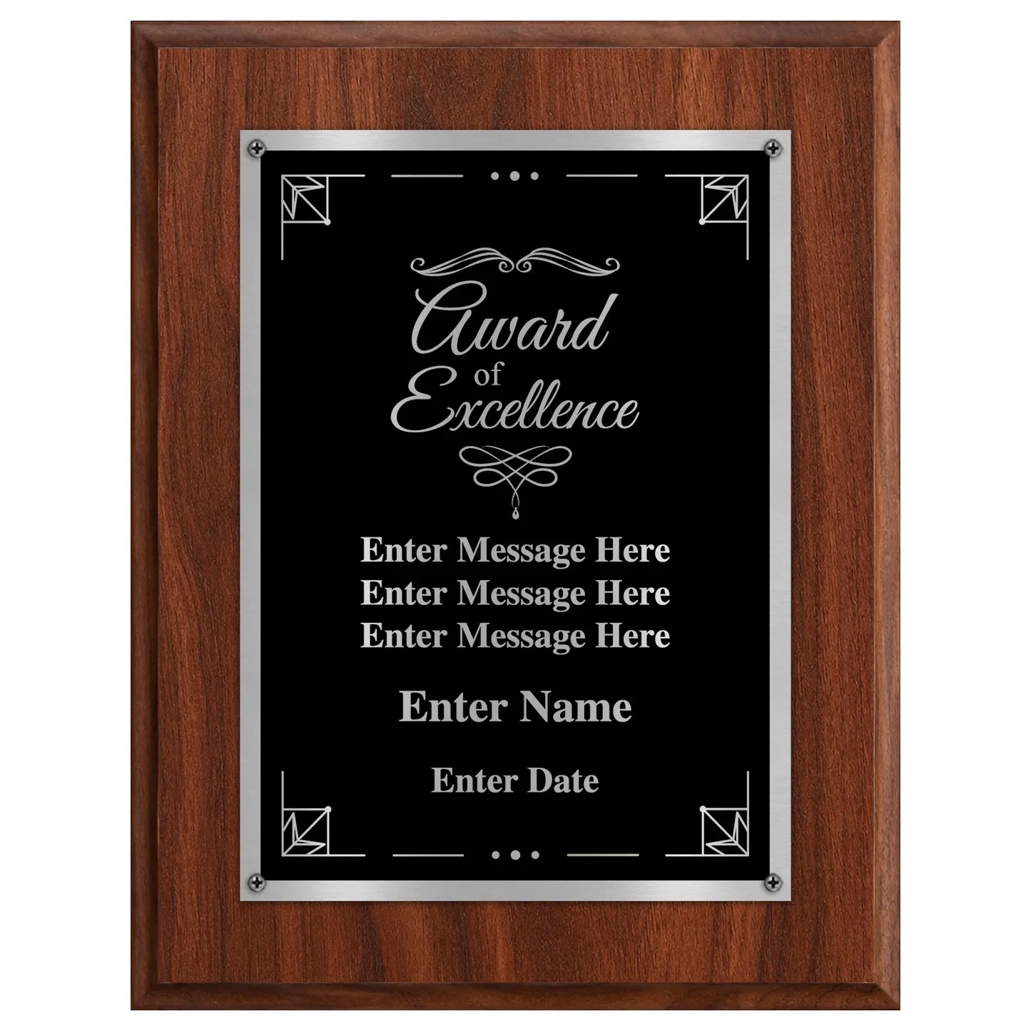 Award of Excellence Classic Plaque - 4 Frame Colors