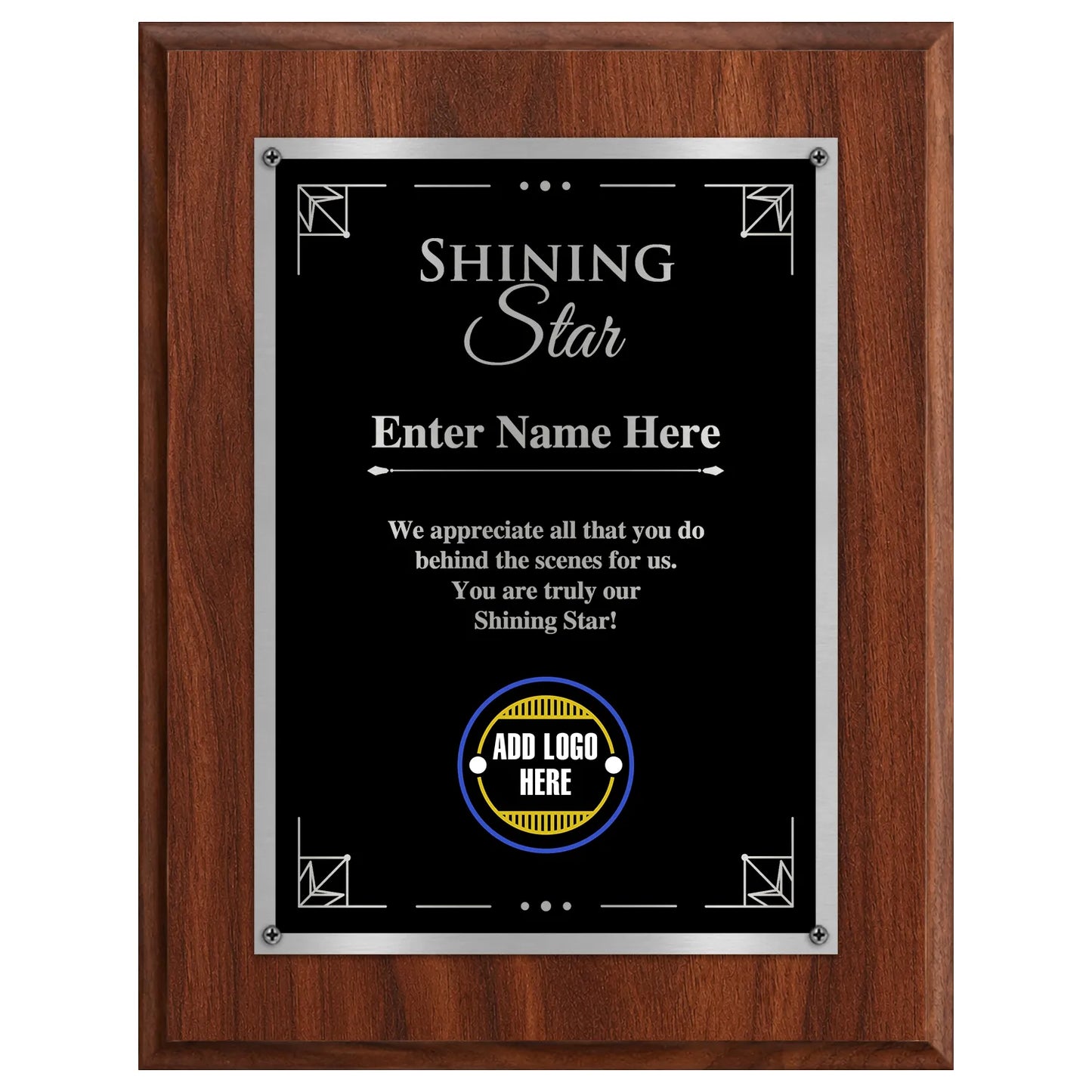 Shining Star Classic Plaque - 4 Frame Colors