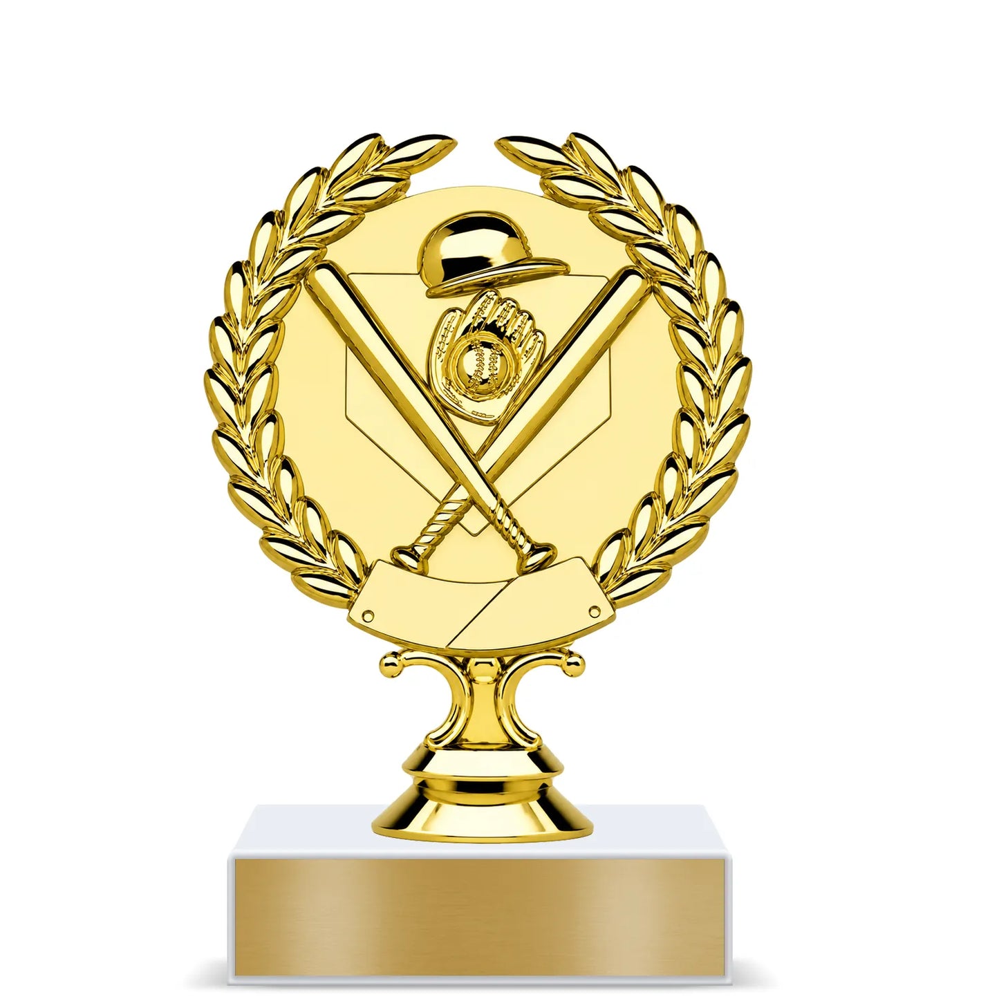 Softball Trophy – Custom Award with Personalized Gold Plate, 4 Design Options