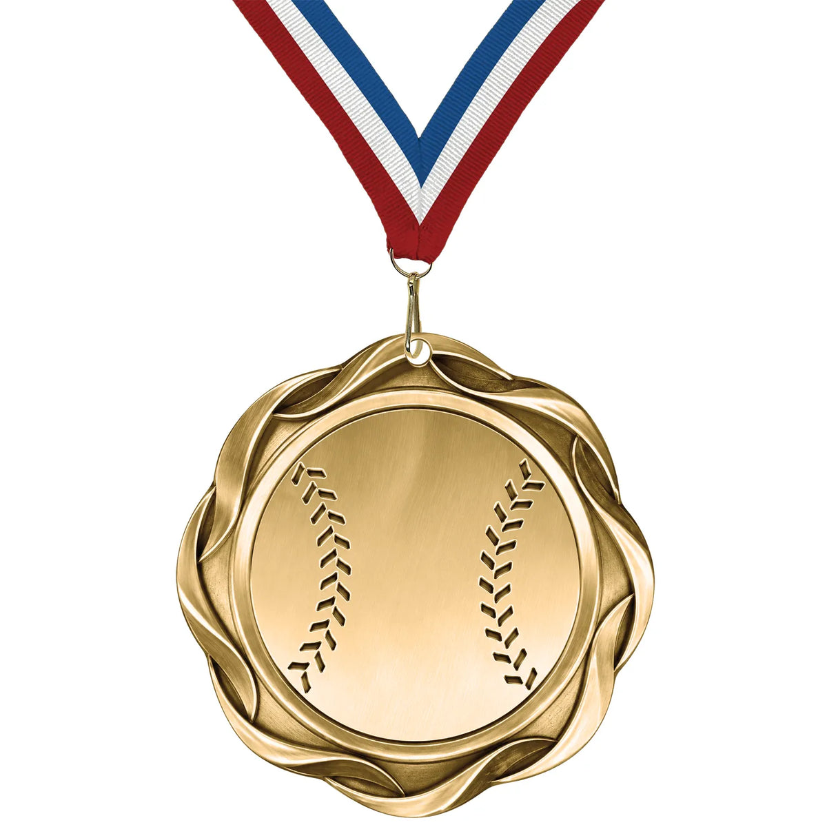 Baseball Medals - Youth & Travel Team Awards, 2-1/4" Fusion Medal in Gold, Silver & Bronze