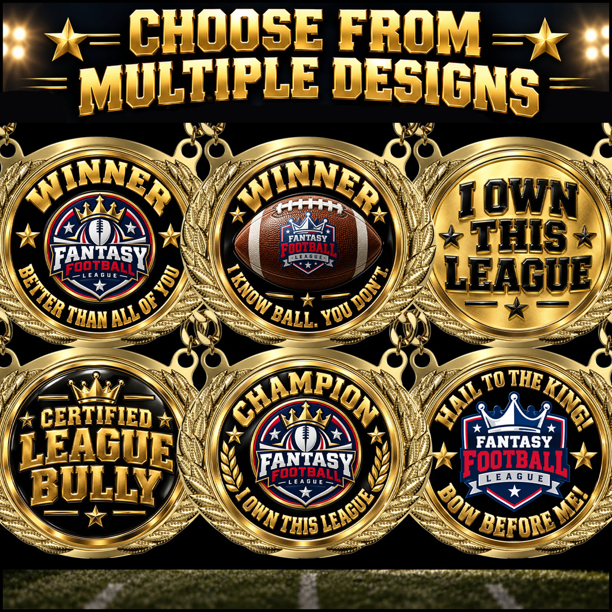 Design Your Own - Fantasy Football Medalion