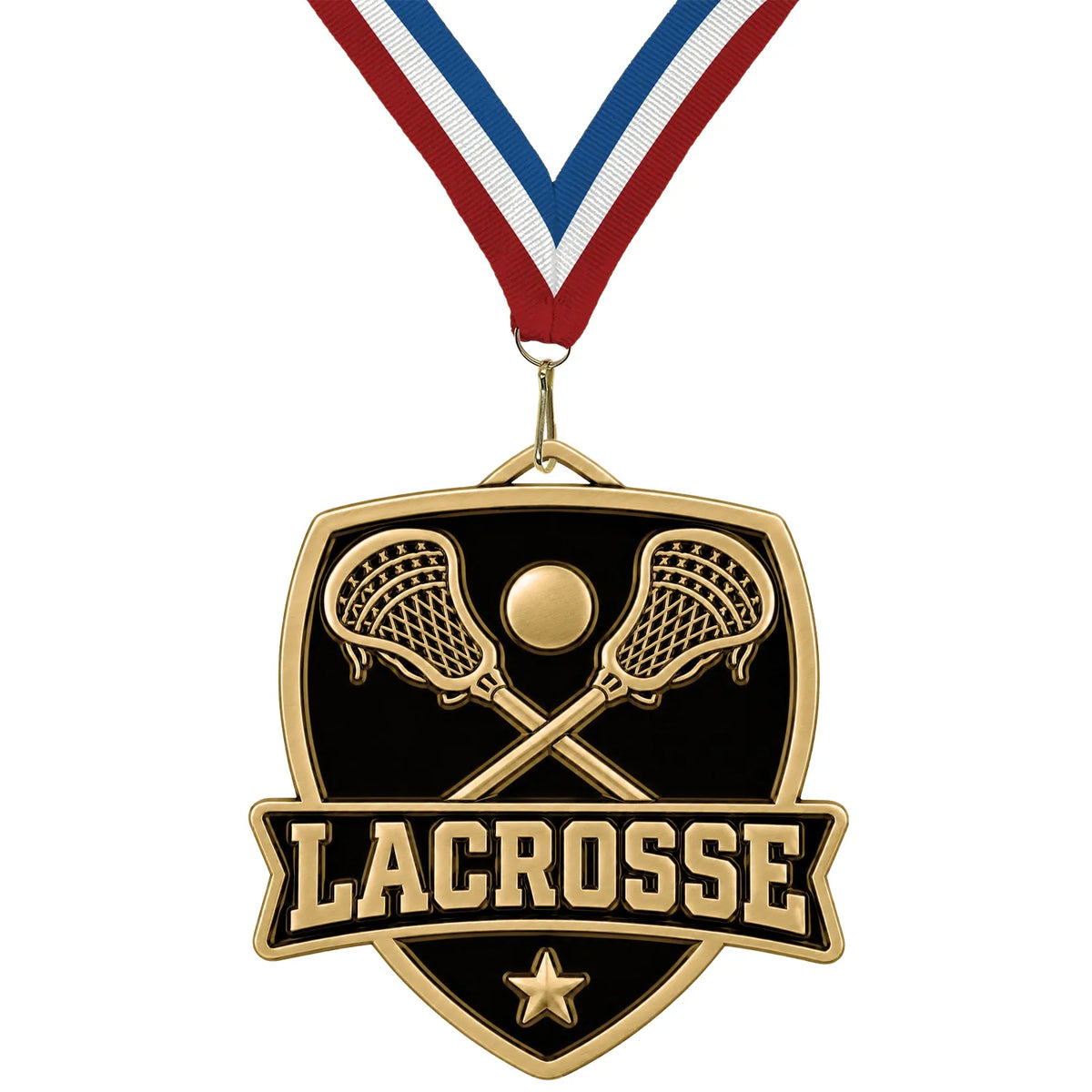 Shield Medal Lacrosse