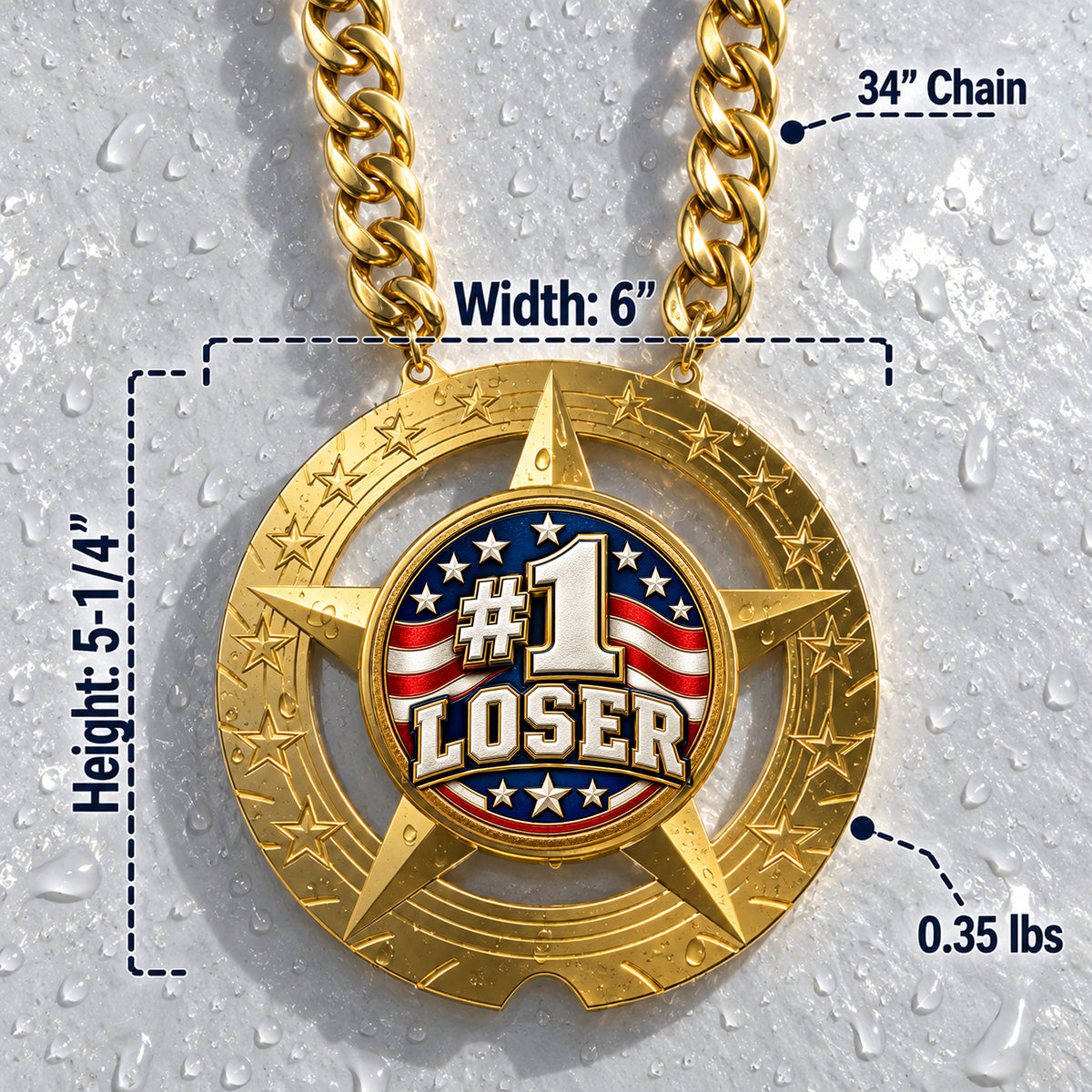 Fantasy Football Trophy Chain – #1 Loser