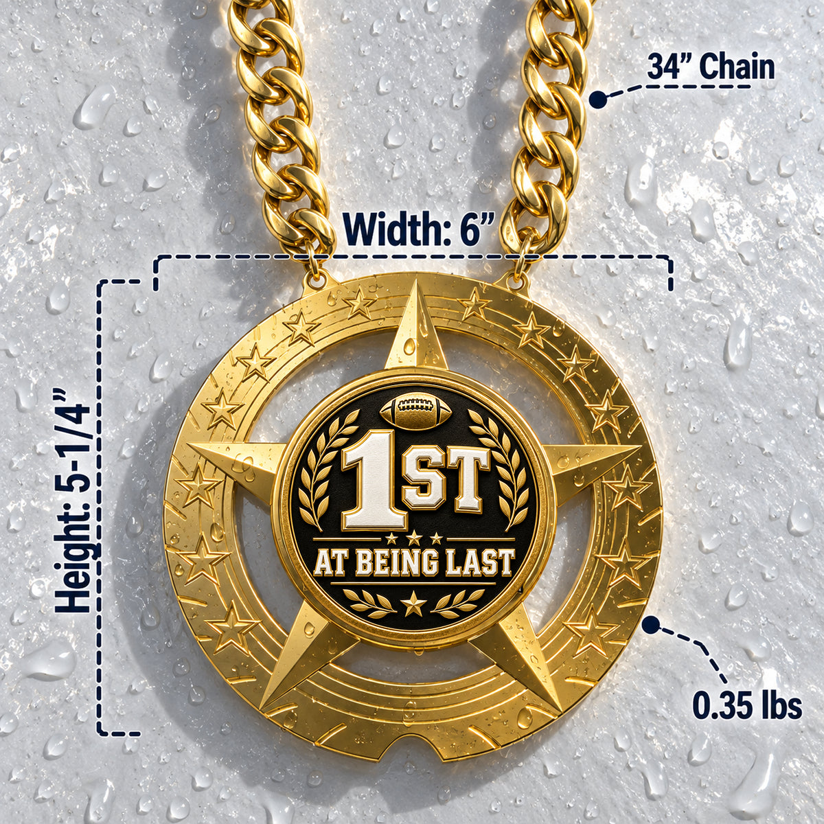 Fantasy Football Trophy Chain – 1st At Being Last