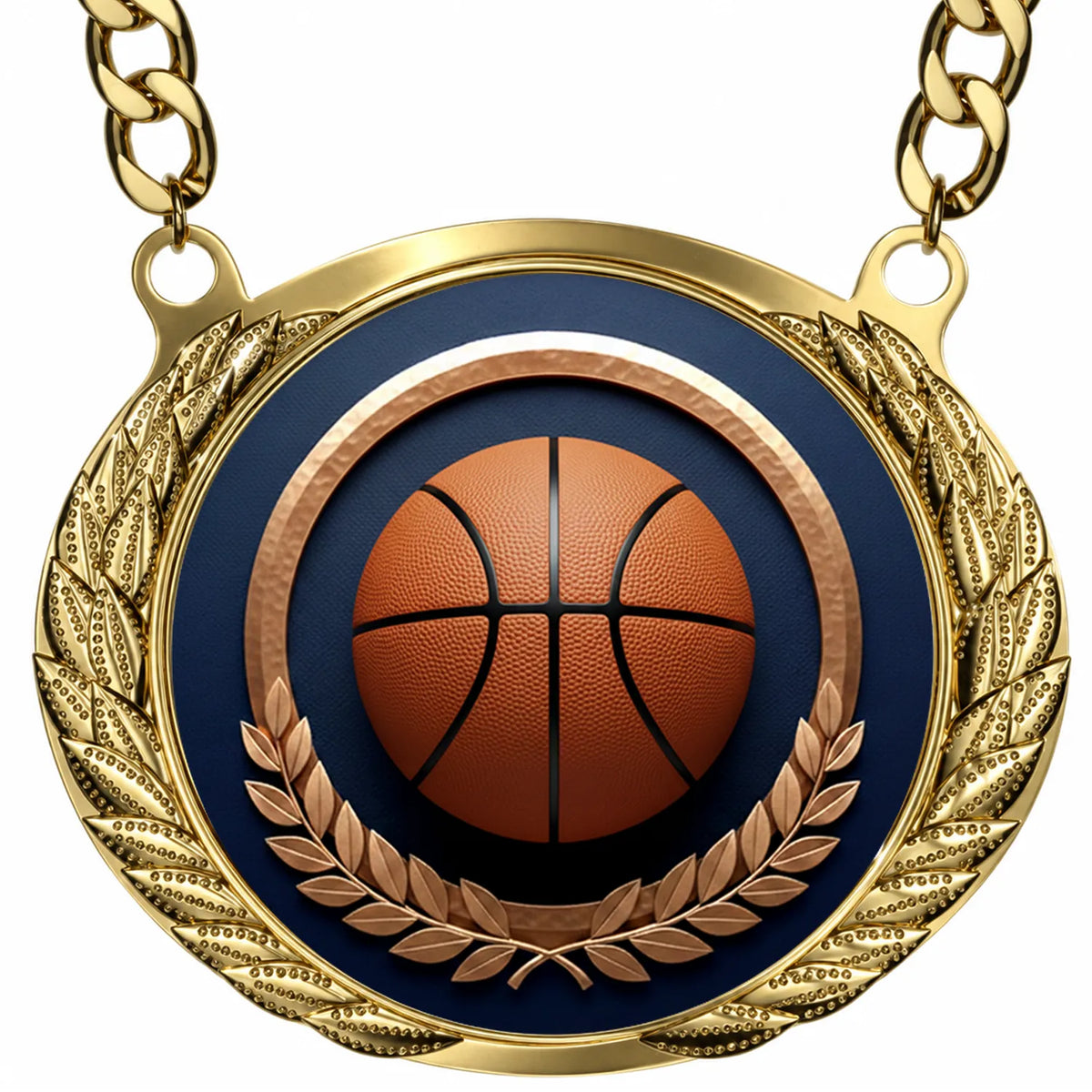 Fantasy Basketball Championship Medallion – Basketball Champion Award Medal