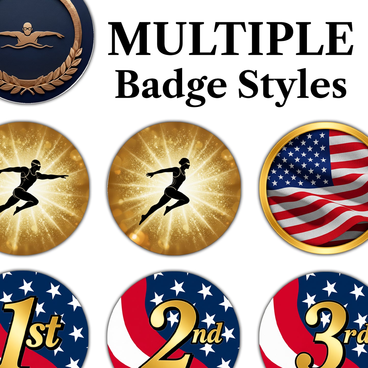 Encore Swimming Resin Trophy – Available in 3 Sizes