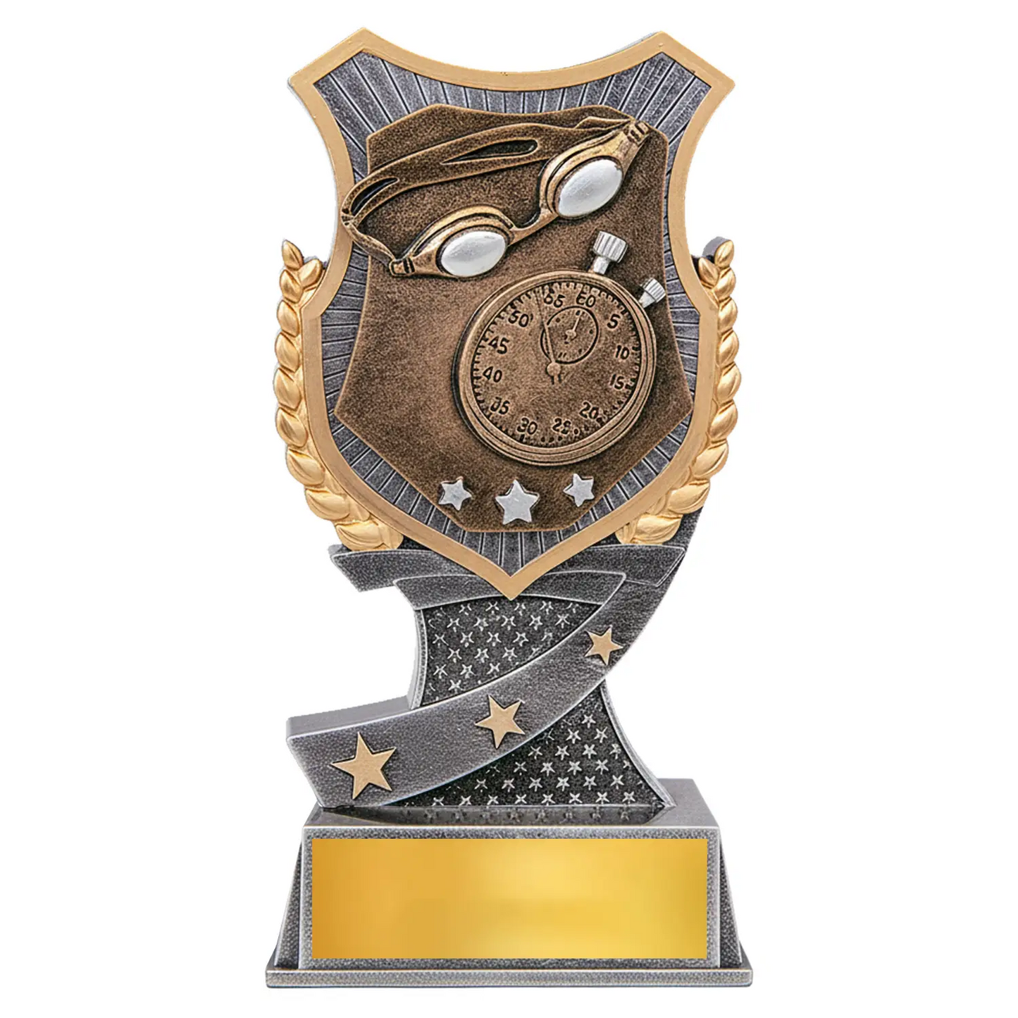Swimming Shield Trophy - Swimming Award - 2 Sizes
