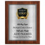 Classic Oak Plaque Gold & Silver Metal Plate Personalize Online