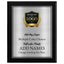 Classic Black Plaque Gold & Silver Metal Plate Personalize Online