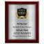 Classic Mahogany Plaque Gold & Silver Metal Plate Personalize Online