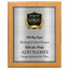 Classic Walnut Plaque Gold & Silver Metal Plate Personalize Online
