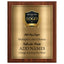 Classic Mahogany Plaque Gold & Silver Metal Plate Personalize Online