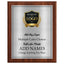 Classic Walnut Plaque Gold & Silver Metal Plate Personalize Online