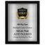 Classic Oak Plaque Gold & Silver Metal Plate Personalize Online