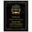 Classic Plaques Marble Effect Black & More - Multiple Sizes