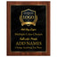 American Walnut With Marble Effect Metal Plaques - 6 Sizes