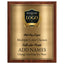 Classic Mahogany Plaque Gold & Silver Metal Plate Personalize Online