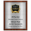 Classic Oak Plaque Gold & Silver Metal Plate Personalize Online
