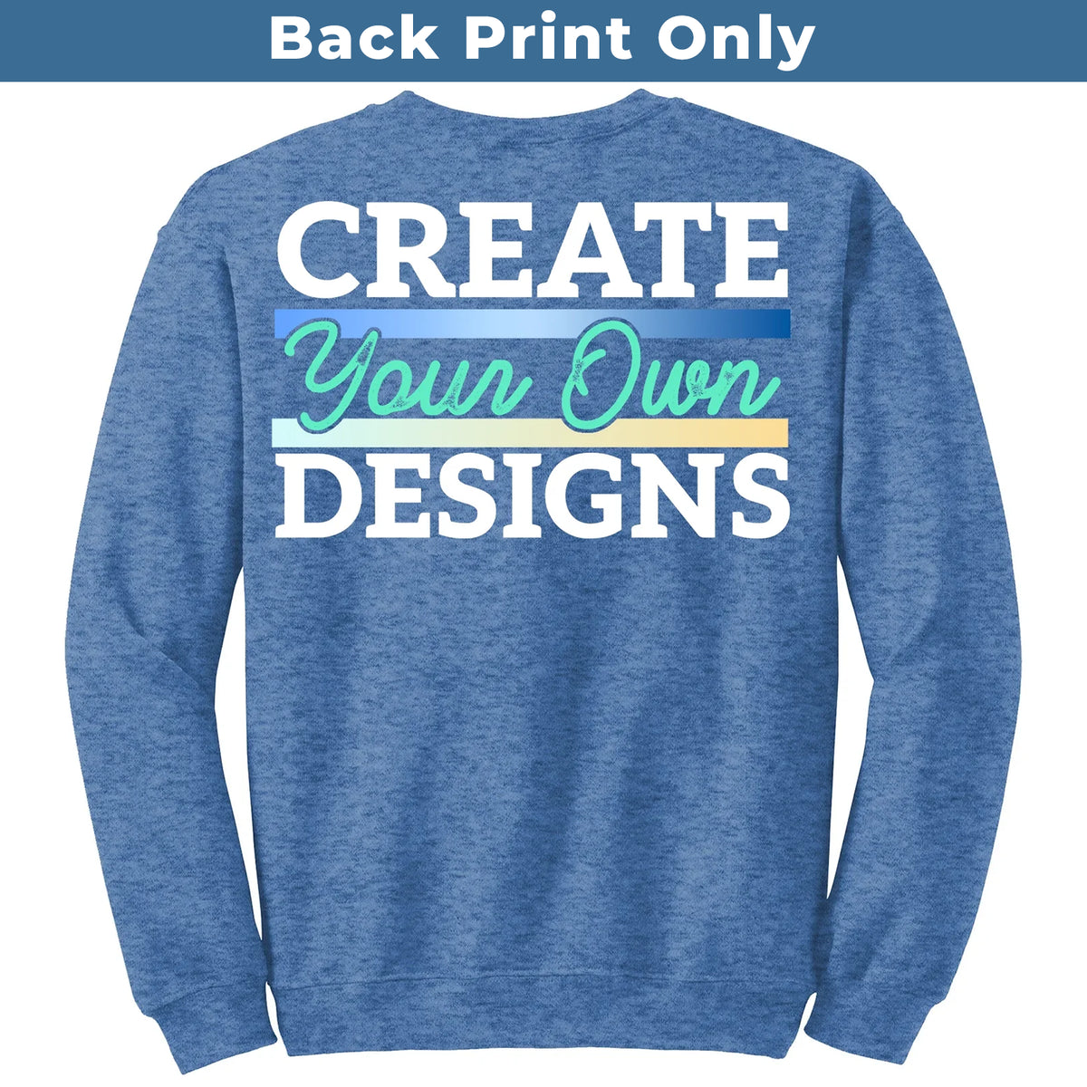 Gildan 18000 Unisex Sweatshirt - Back Print Only