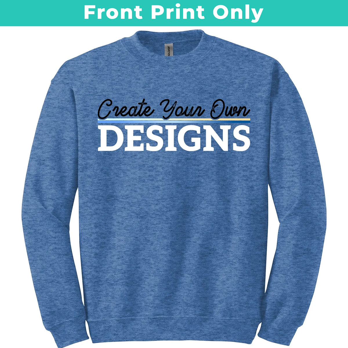 Gildan 18000 Unisex Sweatshirt - Front Print Only